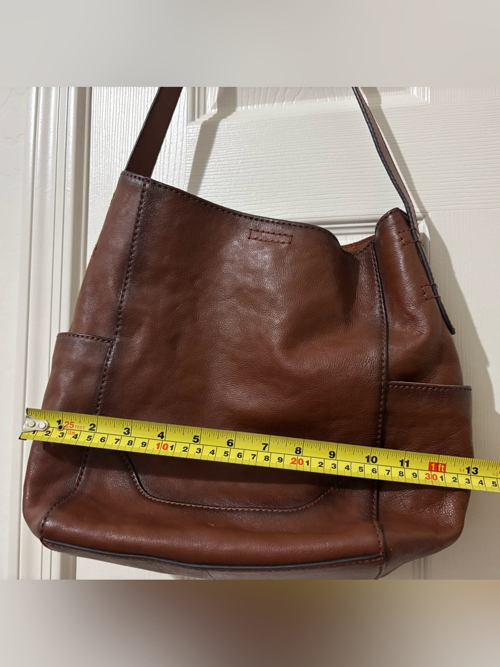 NWT Frye Brown Genuine Leather Shoulder Bag - Picture 7 of 8